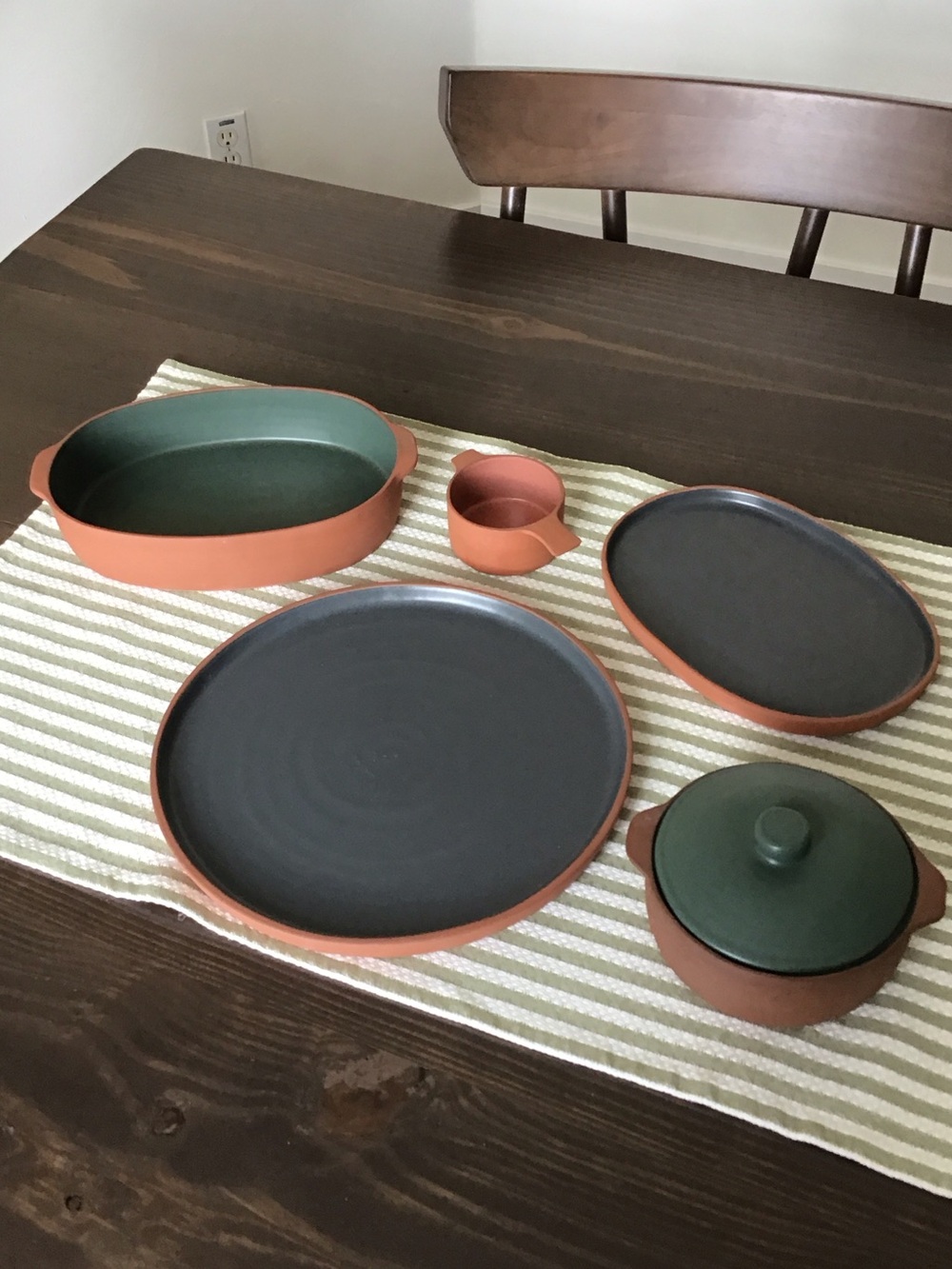 Maria Portugal Terracota Green/gray Stoneware